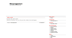 Desktop Screenshot of neurogenics.co.uk